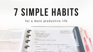 7 simple habits for a more productive life  studytee [upl. by Issy980]