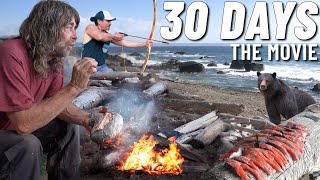 30 Day Survival Challenge Vancouver Island  THE MOVIE [upl. by Hakeber]