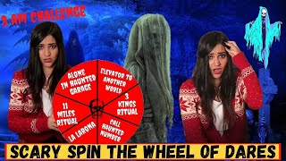 Scary Spin the Wheel Dares Challenge Dont TRY THIS [upl. by Adyl135]