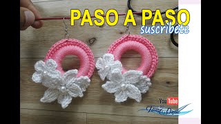 Aretes en Crochet hermosos y faciles [upl. by Hinda]