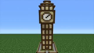 Minecraft Tutorial How To Make A Clock Tower House [upl. by Dnartreb]