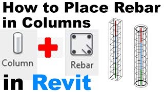 How to Place Rebar in Columns in Revit Tutorial [upl. by Ethben]