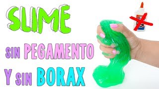 PROBANDO SLIME SIN PEGAMENTO Y SIN BORAX [upl. by Akirderf]