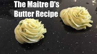 Maitre ds butter recipe  beurre maitre dhotel  French Herb butter [upl. by Ahtinak432]