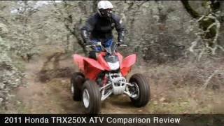 MotoUSA 2011 Honda TRX250X ATV Comparison Review [upl. by Swirsky]