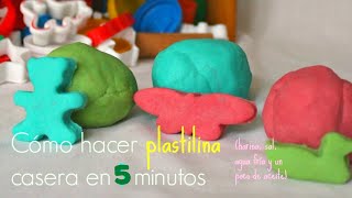 PLASTILINA CASERA en 5 minutos SIN COCCIÓN Biodegradable  Trucos de Familia [upl. by Yukio352]