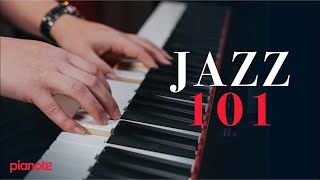 Jazz Piano 101 Beginner Piano Lesson [upl. by Ttenna]