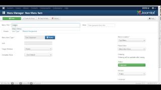 How to create dropdown menus in Joomla 3 [upl. by Alicsirp]