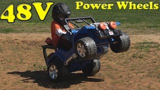 Run 48V on a 12V Electric Jeep Power Wheels [upl. by Ann220]