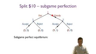 Extensive form games and subgame perfection [upl. by Amaso80]