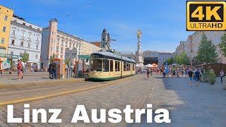 Linz Austria Walking Tour 4K UHD [upl. by Ahsias574]