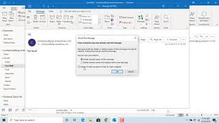 How to Recall sent email message in Outlook  Office 365 [upl. by Alim]