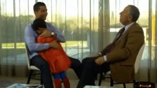 Cristiano Ronaldos son interrupts interview as Superman  English subtitles [upl. by Macegan]