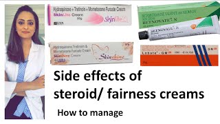 Harmful steroidfairness cream  how to reduce side effects  Creams to avoid [upl. by Kalina]