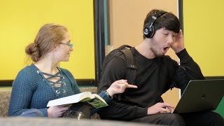 Blasting INAPPROPRIATE Songs PART 10 in the Library PRANK [upl. by Gelasius]