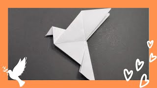 🕊️Como hacer la PALOMA DE LA PAZ Origami❤️🕊️ [upl. by Ennazor320]