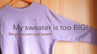 How to Make a Sweater Smaller Tutorial [upl. by Bunder]