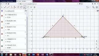 Geogebra Dreiecke1 Konstruktion und Winkelsumme [upl. by Cordy]