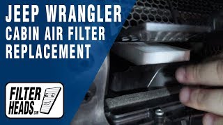 How to Replace Cabin Air Filter 2014 Jeep Wrangler  AQ1229 [upl. by Gaw]