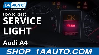 How to Reset Service Light 0409 Audi A4 [upl. by Joanie993]