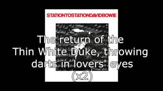 Station to Station  David Bowie  Lyrics [upl. by Airat87]