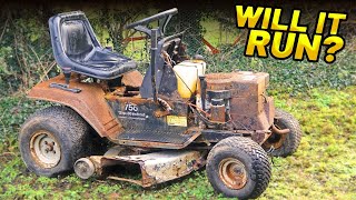 EXTREMELY RUSTY SCRAPYARD MOWER  Will it Run [upl. by Nolad]