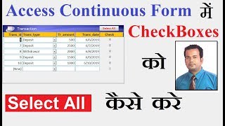 Select All CheckBoxes in Access Form [upl. by Colline]