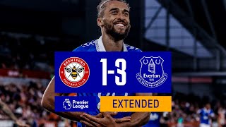 EXTENDED PREMIER LEAGUE HIGHLIGHTS BRENTFORD 13 EVERTON [upl. by Somerset]