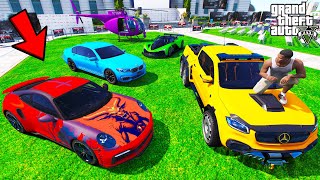 Franklin Collecting Ultra Rare Supercars In GTA 5  SHINCHAN and CHOP [upl. by Hofmann]