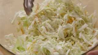 How to Make Restaurant Style Coleslaw  Salad Recipe  Allrecipescom [upl. by Essirehs]