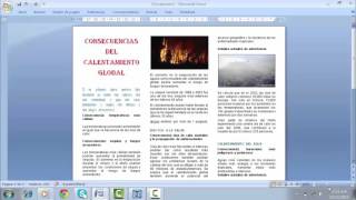 ¿COMO CREAR UN TRIPTICO EN WORD [upl. by Orran]