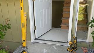 Jeld Wen Front Door Installation  Really crappy products and craftsmanship PART 1 [upl. by Pratte]