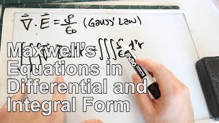 Converting Maxwells Equations from Differential to Integral Form [upl. by Nnayd]