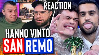 MAHMOOD e BLANCO  BRIVIDI  vincitori Sanremo 2022   REACTION [upl. by Marlene]