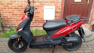 Brief look at my restricted Kymco Agility 50 scooter review [upl. by Sabsay]