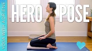 Hero Pose  Virasana  Foundations of Yoga [upl. by Ragen41]