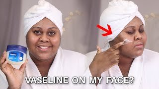 I TRIED VASELINE ON MY FACE FOR 5 DAYS [upl. by Oiratnom]