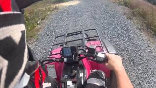 suzuki quadrunner 250 top speed 45mph [upl. by Inaboy]