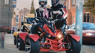 Quad ride  Jinling 300cc Street quadstreet atv [upl. by Atworth239]