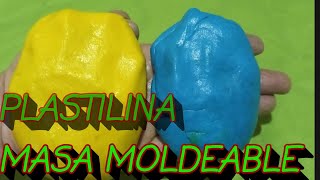 como hacer  PLASTILINA CASERA FACIL  expeeimento [upl. by Regni]