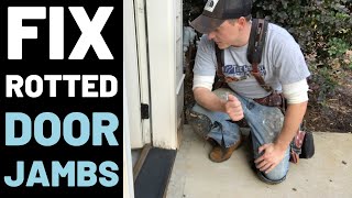 How To Repair Rotted Door Jambs [upl. by Elgar652]