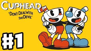 Cuphead  Gameplay Walkthrough Part 1  Dont Deal with the Devil World 1 Bosses PC [upl. by Hoxie]