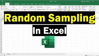 How To Create A Random Sample In Excel 2 Methods [upl. by Acirem]