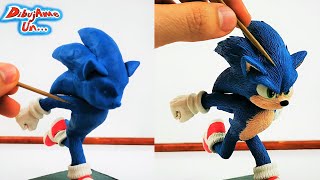 Como hacer a SONIC la película de plastilina  How to Sonic The Hedgehog in CLAY  DibujAme Un [upl. by Fadas444]