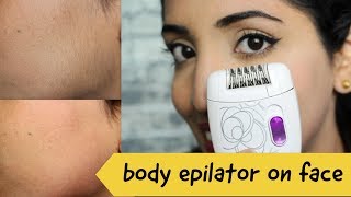 Testing Philips Body Epilator On Face  Facial Hair Remover Major Discovery [upl. by Yrkcaz36]