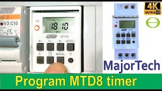 How to program a Majortech Digital Timer MTD8 [upl. by Syverson]