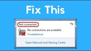 No Connections are Available Windows 10  8  7  Fixed [upl. by Zerlina]