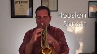 Free Improv on Trumpet  Houston Sunset [upl. by Latsyc]