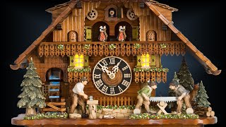 8 day Lighted Millhouse 22 cuckoo clock by Hones [upl. by Silvana]