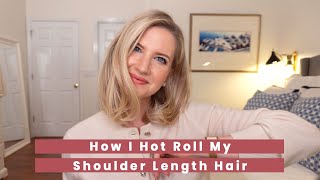 How to Hot Roll Shoulder Length Hair [upl. by Merrell]